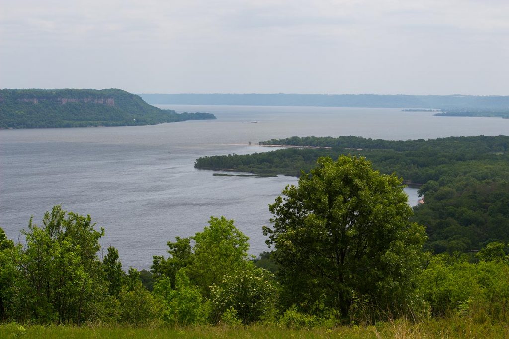 a vista view of lake pepin