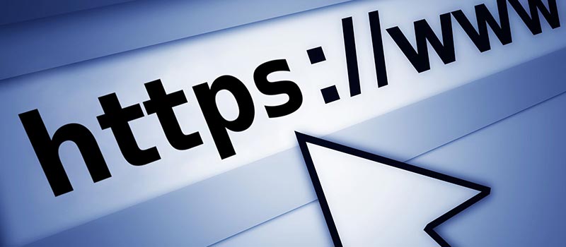 graphic of web browser pointing toward privacy enhancing https